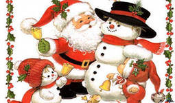 Новый год - праздник, снеговик, дед мороз, новый год - оригинал