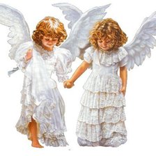 Оригинал схемы вышивки «Ангелы» (№145427)