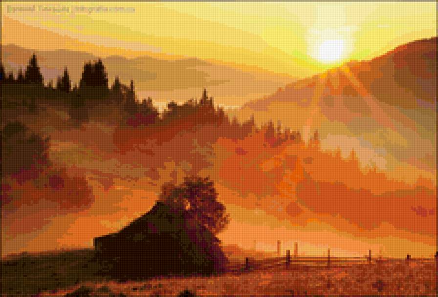 Рассвет - рассвет, красота, природа, солнце, пейзаж - предпросмотр