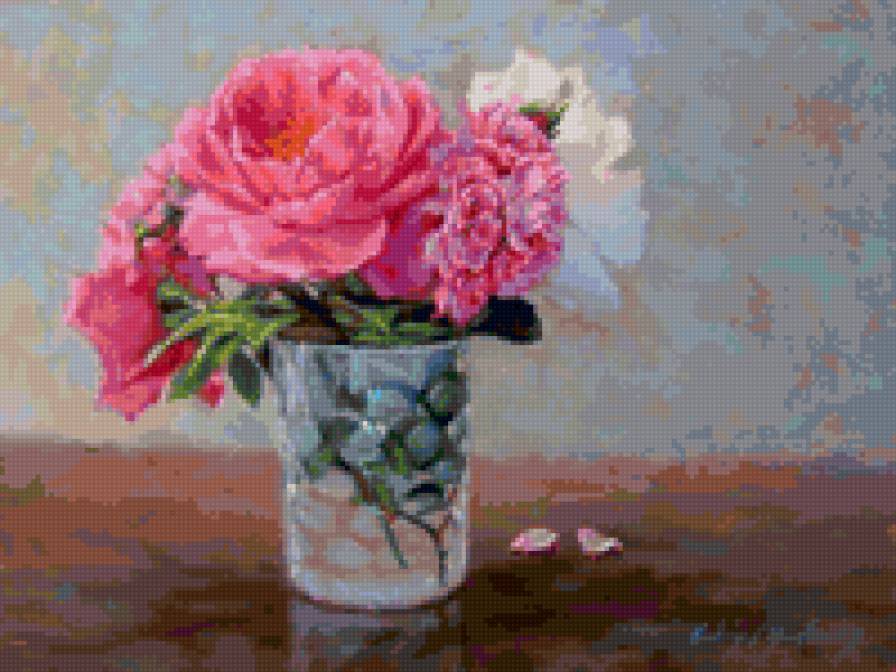 Робин Андерсон - цветы, натюрморты, букеты, розы и пионы, вазы, красота - предпросмотр