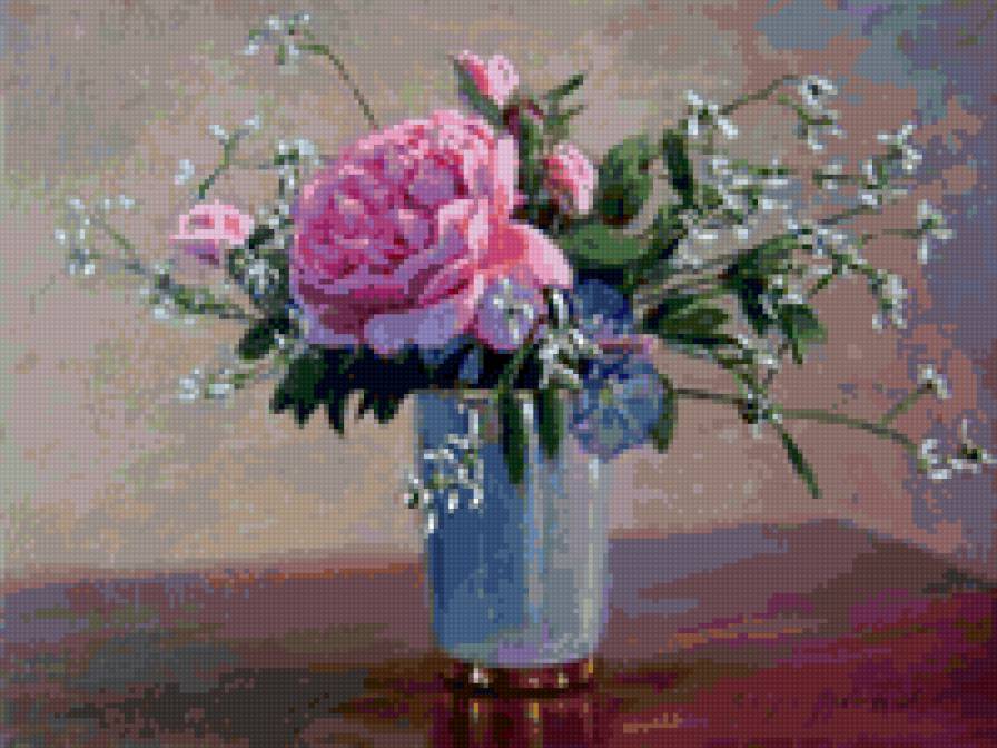 Робин Андерсон - букеты, розы и пионы, вазы, цветы, красота, натюрморты - предпросмотр
