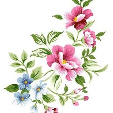 Оригинал схемы вышивки «Цветы» (№145640)