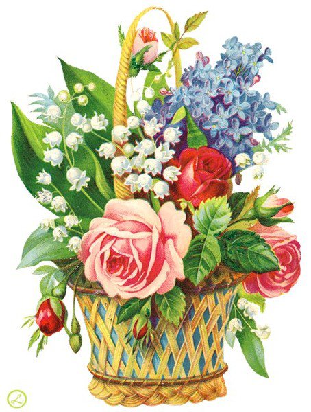 цветы в корзине - оригинал