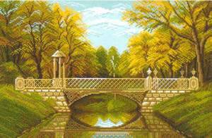 Спокойствие - пейзаж, парк, мост - оригинал