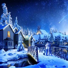 Схема вышивки «Падающая звезда»