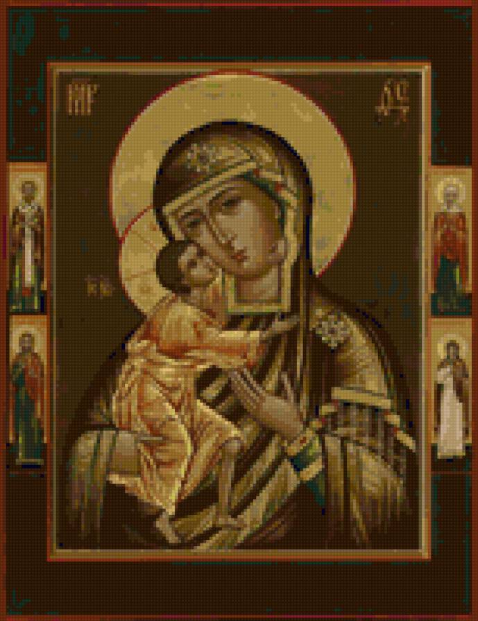 Икона Феодоровской Божьей Матери - икона, богородица, религия - предпросмотр