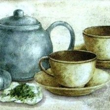 Оригинал схемы вышивки «чай» (№146009)