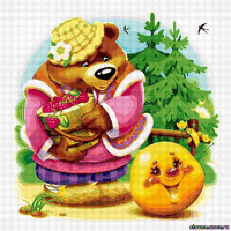 Сказка "Колобок" - медведь, детское, колобок, сказка - предпросмотр