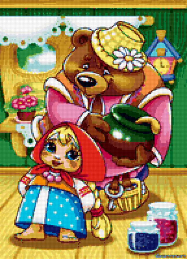 Сказка"Маша и медведь" - сказка, детское, медведь - предпросмотр