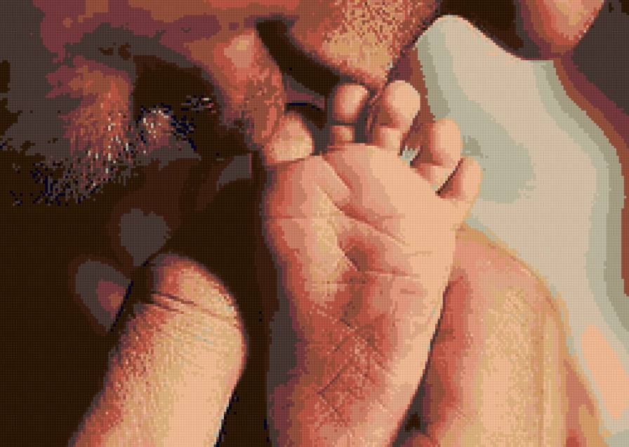 СЧАСТЬЕ - метрика, дети, поцелуй, пяточка - предпросмотр