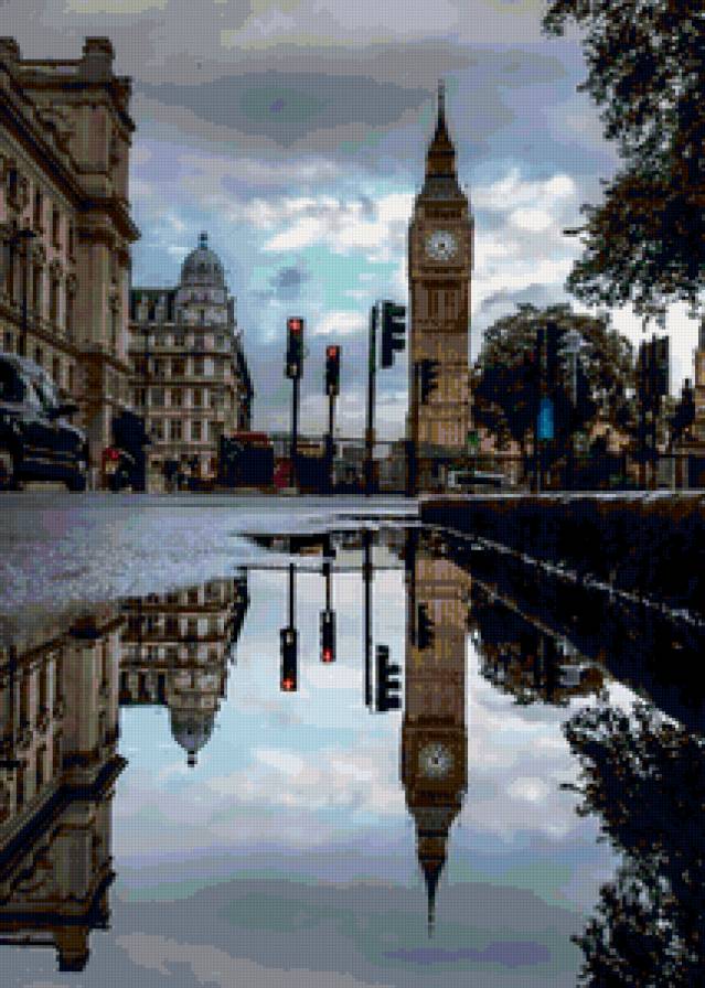 №146678 - биг бен, лондон, часы, город - предпросмотр