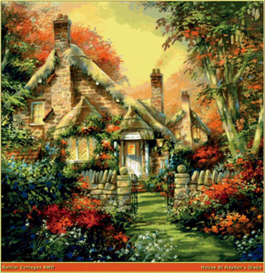 Сказочные домики - живопись, домики - предпросмотр