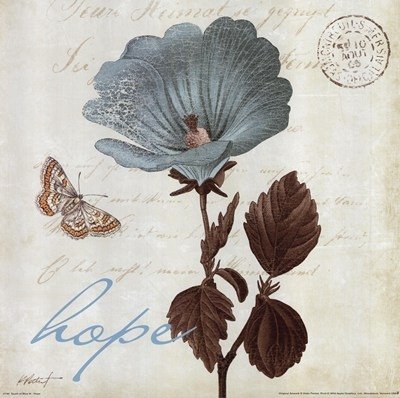 Цветочный винтаж - декор, цветы, живопись - оригинал