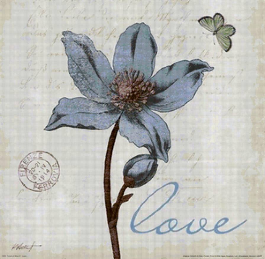 Цветочный винтаж - цветы, декор, живопись - предпросмотр