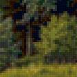 Предпросмотр схемы вышивки «Пейзаж, лес» (№147054)