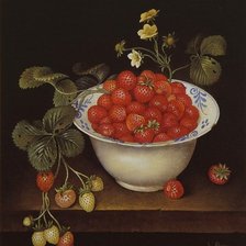 Схема вышивки «Натюрморт с клубникой»