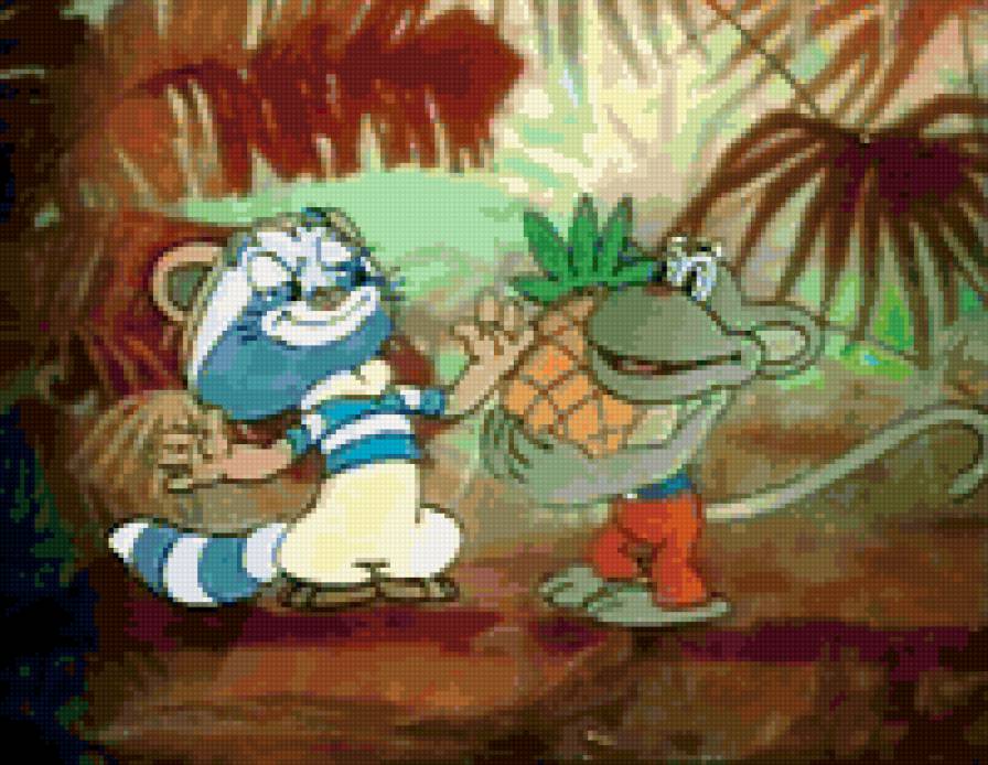 Крошка енот - мультяшки, открытка, животные - предпросмотр