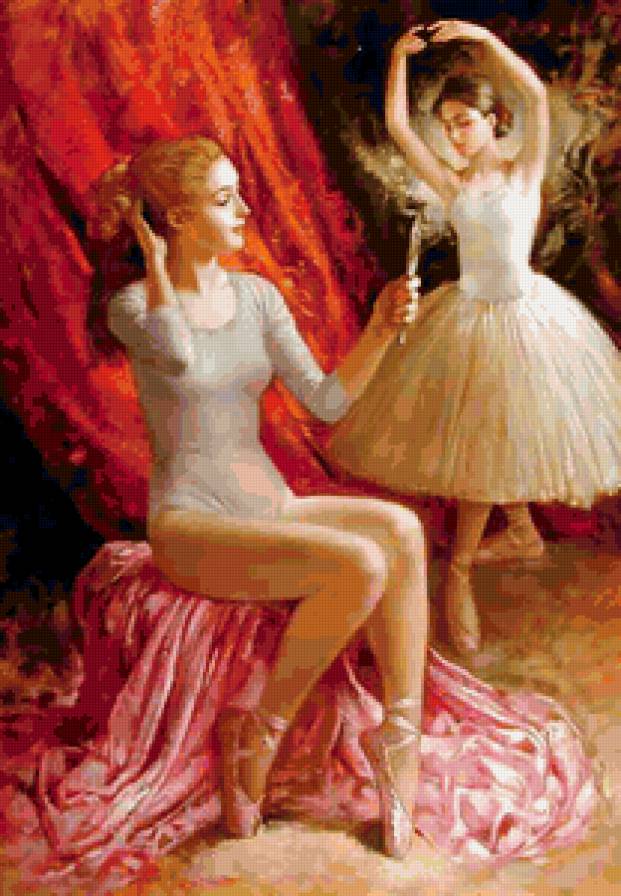 Bruno Di Maio - две балерины - балерина, bruno di maio, девушка, люди - предпросмотр