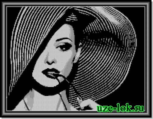 дама в шляпе - оригинал