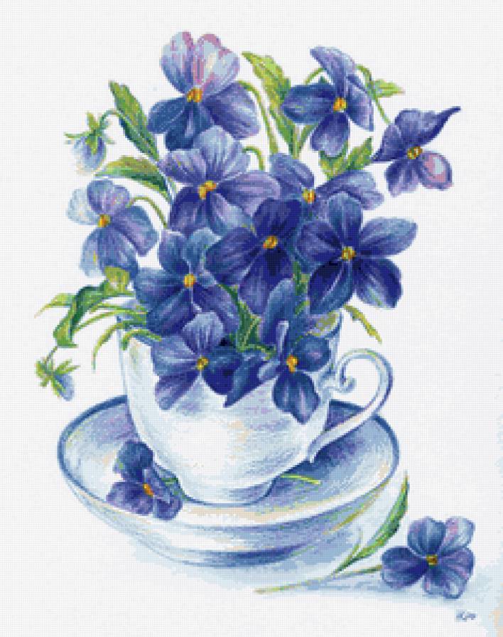 №147207 - букет, ваза, цветы - предпросмотр