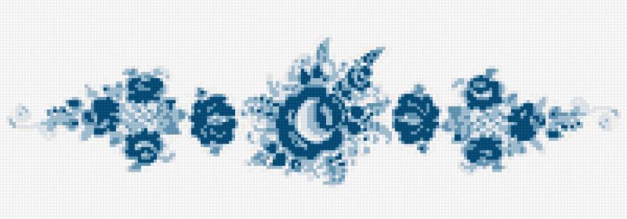 гжель дорожка - дорожка, гжель - предпросмотр