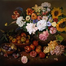 Схема вышивки «HARVEST oil on canvas»