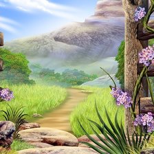 Схема вышивки «ДОРОГА»