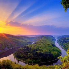 Схема вышивки «РЕКА»