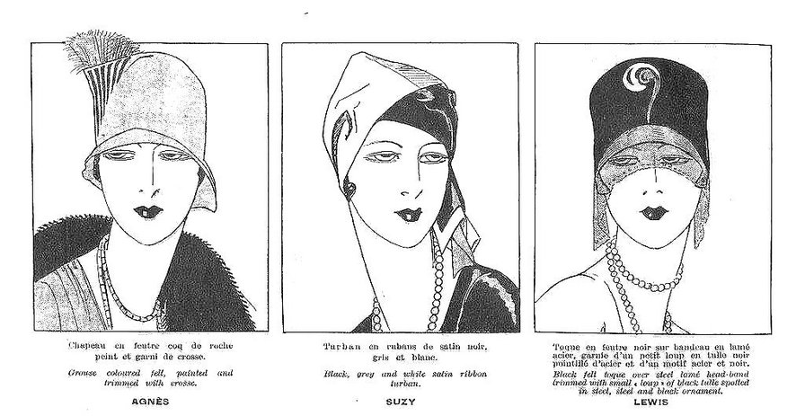 Леди - ретро, шляпка, черно-белое, девушка, мода - оригинал