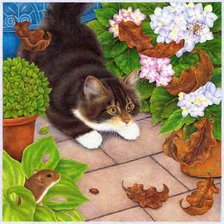 Схема вышивки «В засаде»