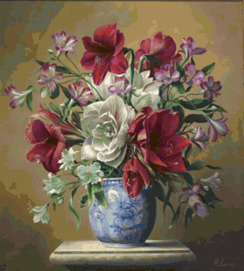 Натюрморт, цветы - цветы, натюрморт - предпросмотр