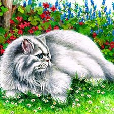 Схема вышивки «Блондинка»