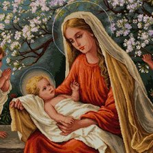 Схема вышивки «девушка»