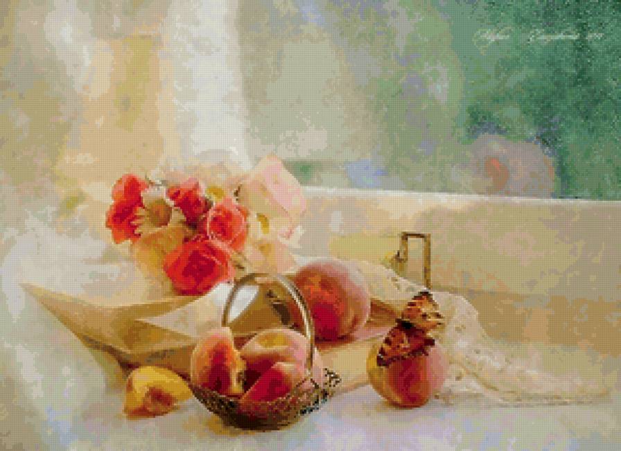 персики - персики, фрукты - предпросмотр