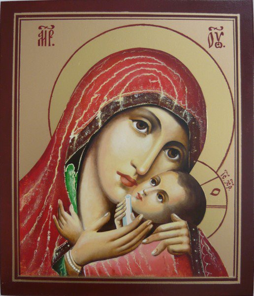 Серия "Иконы "Касперовская Божья матерь" - святые, православные иконы, религия, иконы - оригинал