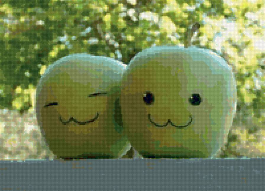 яблочки - яблоки, фрукты - предпросмотр