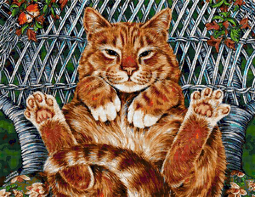 Кайфую! - кот, животные, кошка - предпросмотр