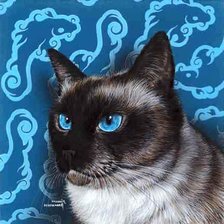 Схема вышивки «Голубоглазка»