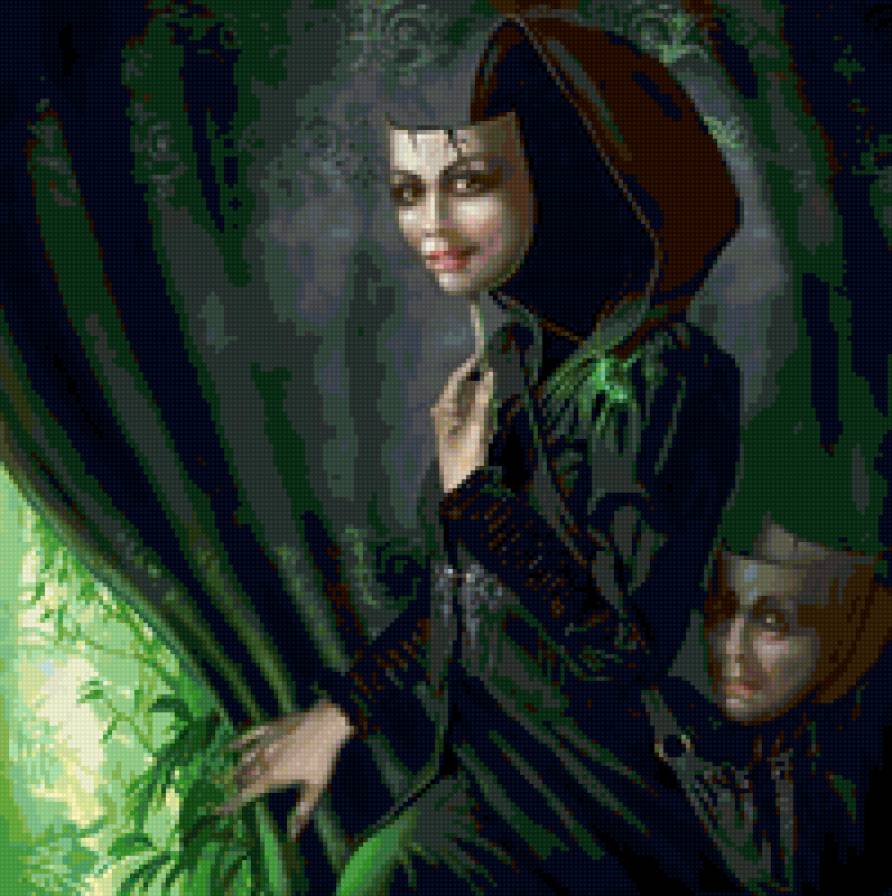 Без лица - девушка, маска, женский образ, готика - предпросмотр