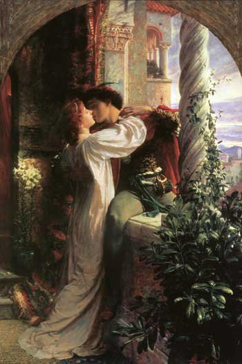 Ромео и Джульета - романтика, мужчина, любовь, средневеков, свидание, пара, женщина - оригинал