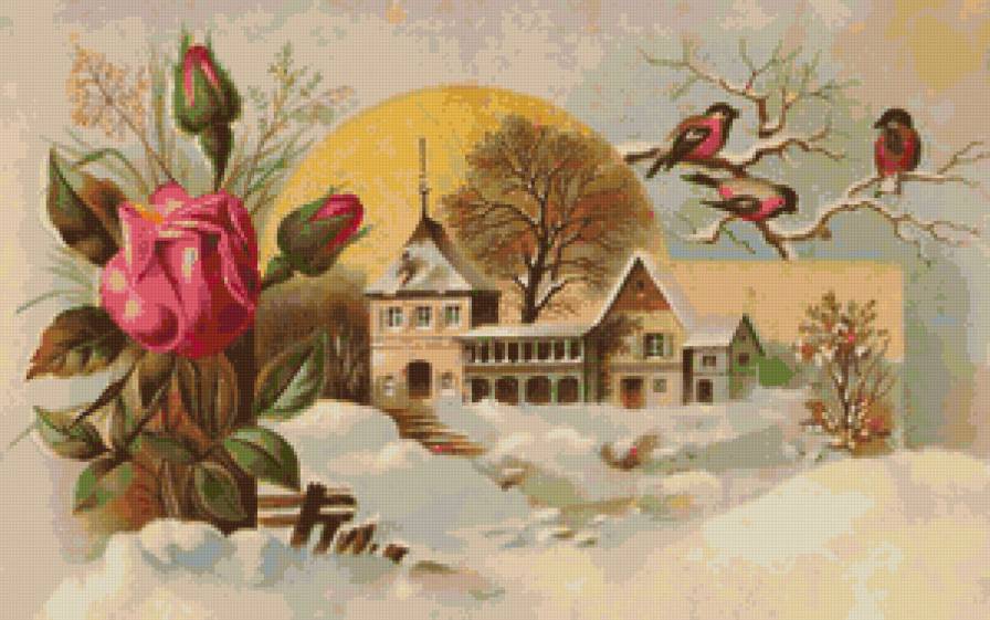 №149133 - пейзаж, птицы, животные - предпросмотр