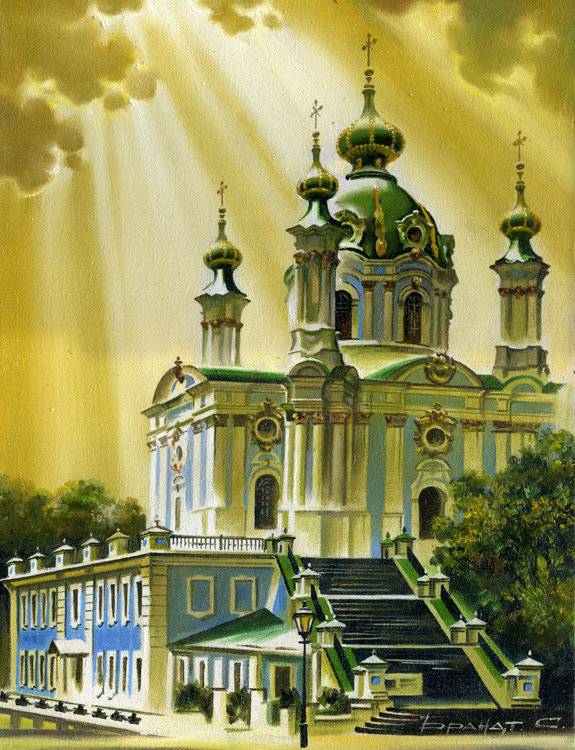 Андреевская церковь - храм, собор, подол, киев - оригинал