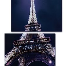 Схема вышивки «эйфелева башня»