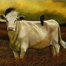 Оригинал схемы вышивки «корова» (№150051)