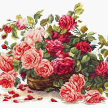 Оригинал схемы вышивки «розы» (№150276)