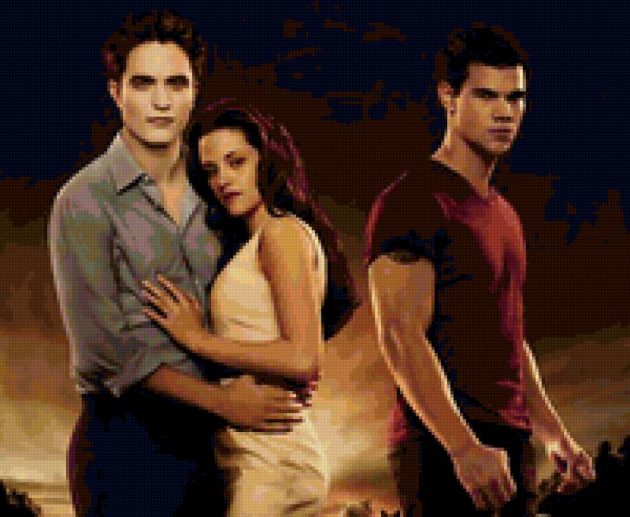 Сумерки - эдвард, джейкоб, белла, сумерки, рассвет - предпросмотр