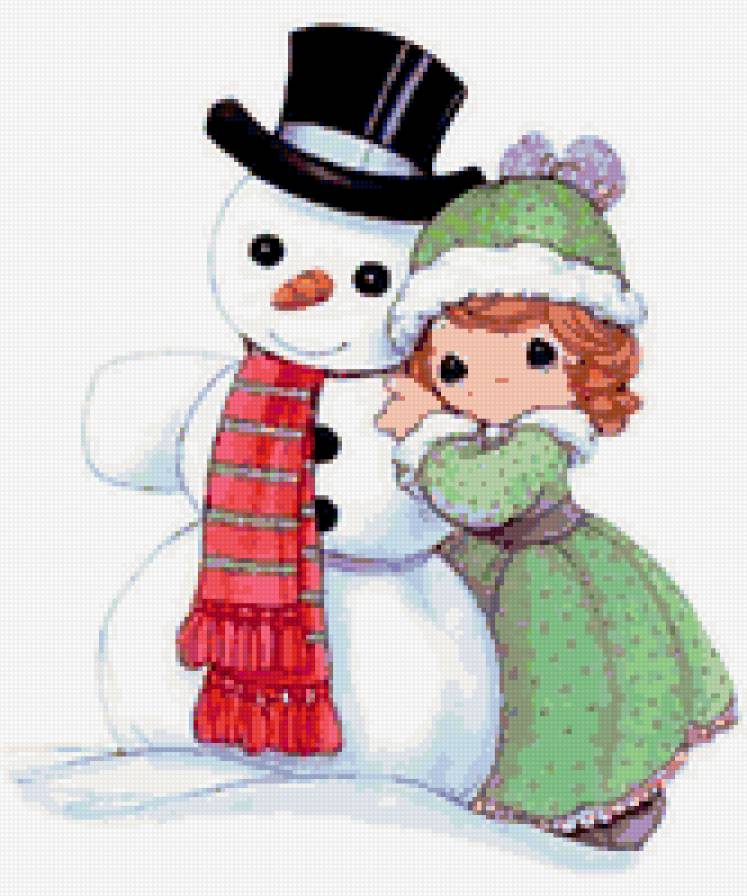 снеговик - снеговик, новый год - предпросмотр