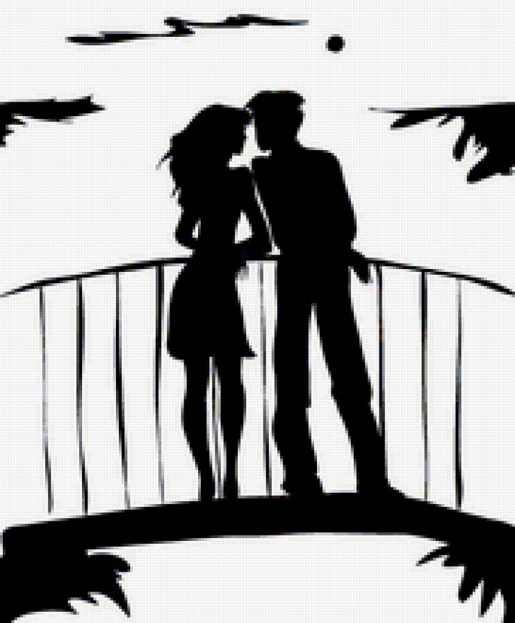 парочка - пара, монохром - предпросмотр