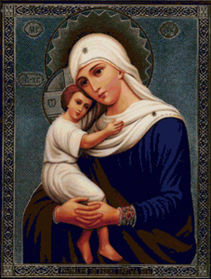 Серия "Иконы "Пресвятая Богородица" - иконы, православные иконы, святые, религия - предпросмотр