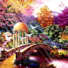 Оригинал схемы вышивки «Райский сад» (№150979)